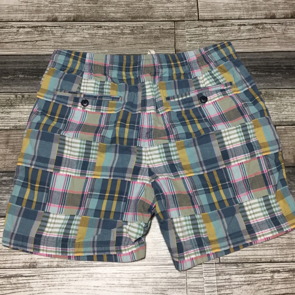 J Crew Madras Plaid Patchwork Drawstring Shorts M… - image 7